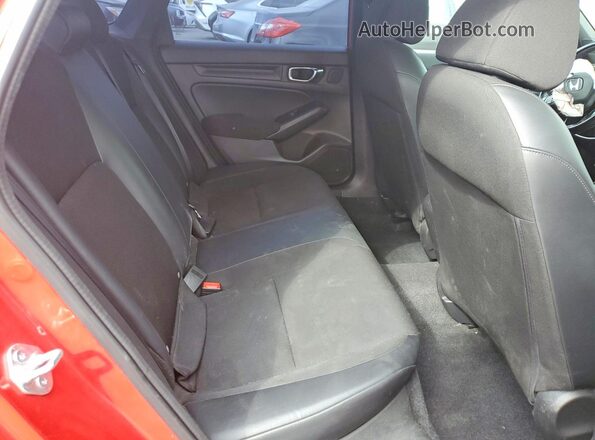 2HGFE2F51NH529830 2022 HONDA CIVIC Red Rear seats view