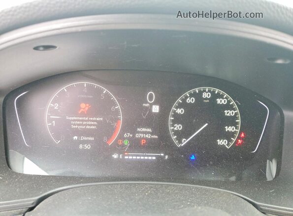 2HGFE2F51NH529830 2022 HONDA CIVIC Red Instrument cluster view