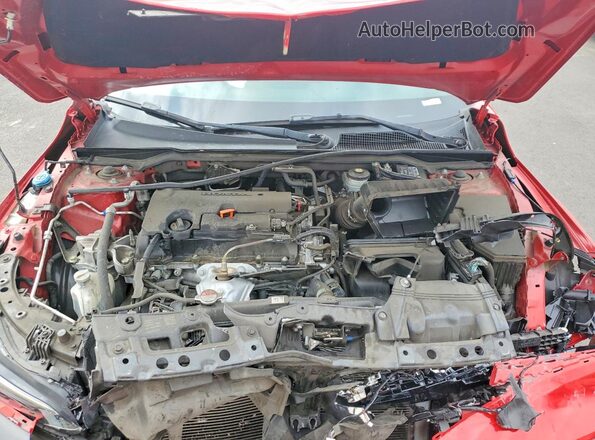 2HGFE2F51NH529830 2022 HONDA CIVIC Red Rear interior view