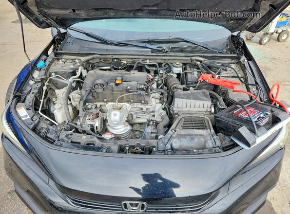2HGFE2F51NH563816 2022 HONDA CIVIC Black Շարժիչի բաժամունքի տեսք