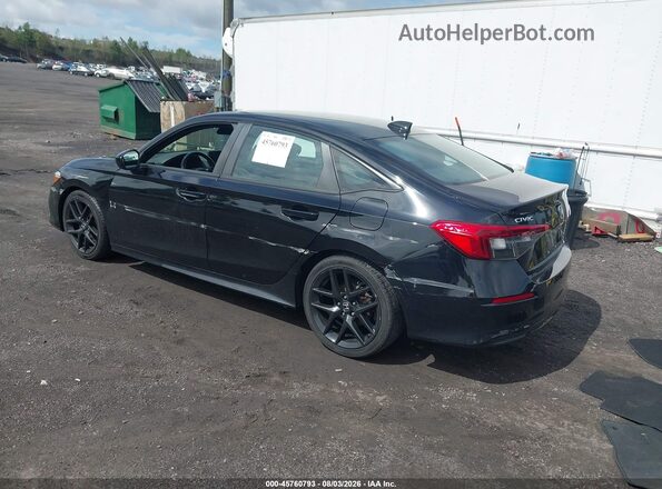 2HGFE2F51NH581779 2022 HONDA CIVIC Black Задня ліва чверть
