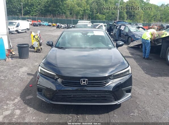 2HGFE2F51NH581779 2022 HONDA CIVIC Black Вид щитка приладів
