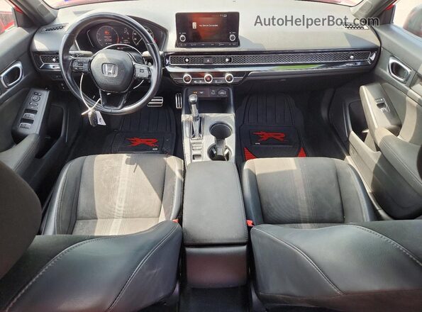 2HGFE2F51NH582138 2022 HONDA CIVIC Red წინა პანელის ხედი