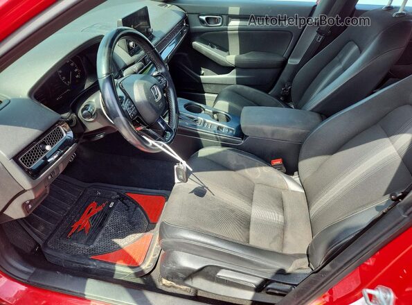 2HGFE2F51NH582138 2022 HONDA CIVIC Red წინა სალონის ხედი