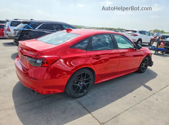 2HGFE2F51NH582138 2022 HONDA CIVIC Red უკანა მარჯვენა