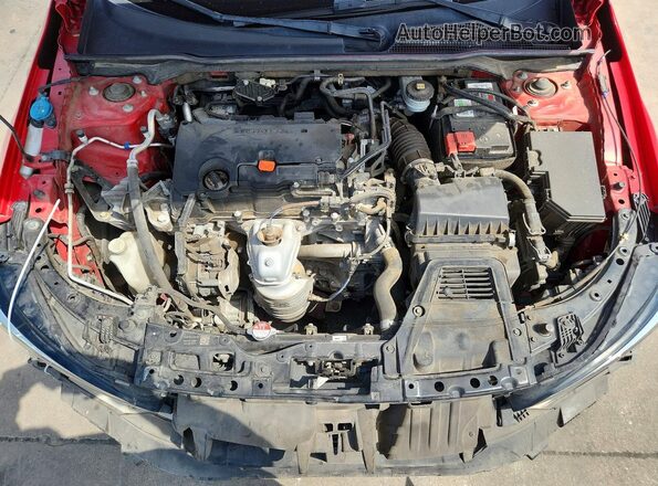2HGFE2F51NH582138 2022 HONDA CIVIC Red უკანა სალონის ხედი