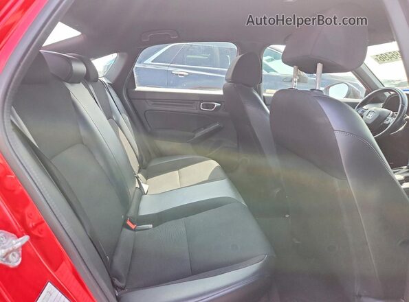2HGFE2F51NH582138 2022 HONDA CIVIC Red უკანა სავარძლების ხედი