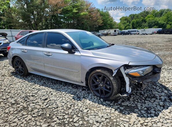 2HGFE2F51NH592300 2022 HONDA CIVIC Silver Przód prawy