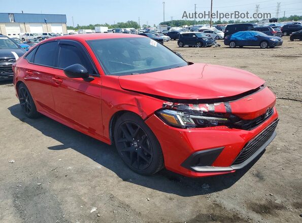 2HGFE2F51PH504526 2023 HONDA CIVIC Red Front right