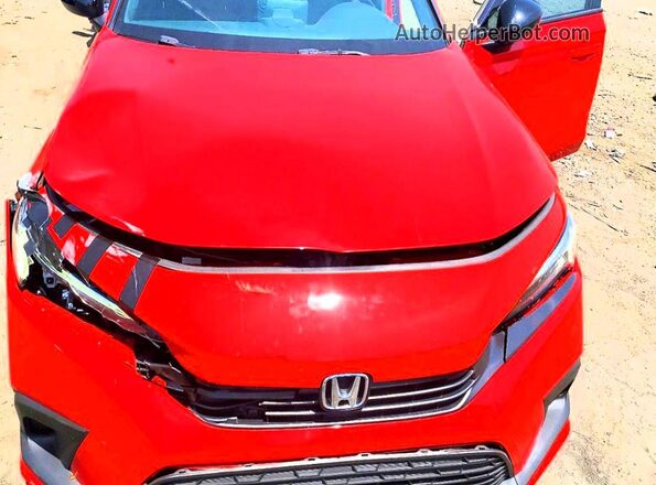 2HGFE2F51PH504526 2023 HONDA CIVIC Red Rear interior view