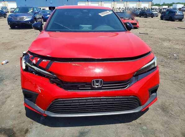 2HGFE2F51PH504526 2023 HONDA CIVIC Red Front view