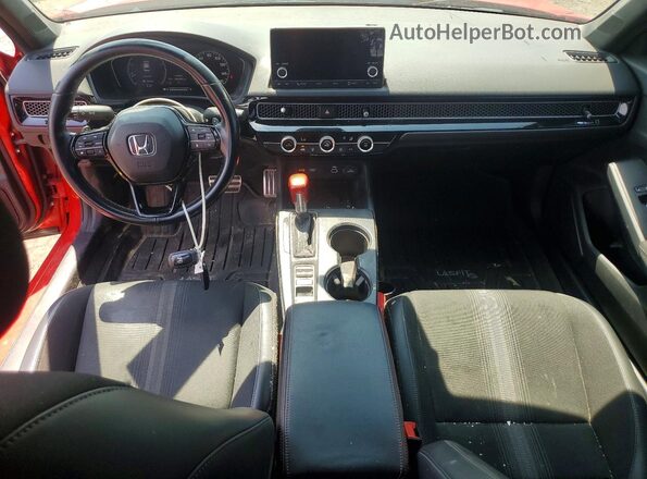 2HGFE2F51PH504526 2023 HONDA CIVIC Red Dashboard view