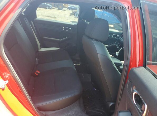 2HGFE2F51PH504526 2023 HONDA CIVIC Red Rear seats view