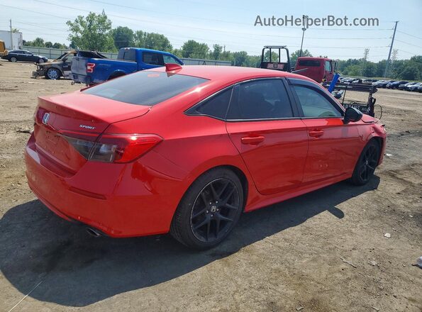 2HGFE2F51PH504526 2023 HONDA CIVIC Red Rear right
