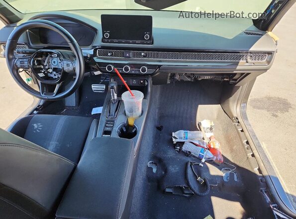 2HGFE2F51PH534089 2023 HONDA CIVIC Black Dashboard view
