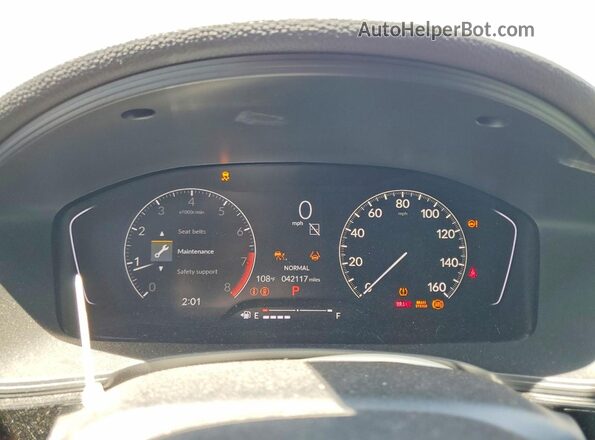 2HGFE2F51PH547232 2023 HONDA CIVIC White Вид щитка приладів