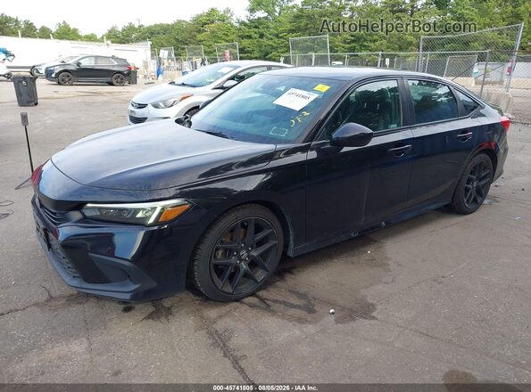 2HGFE2F51PH552320 2023 HONDA CIVIC Black Przód lewy
