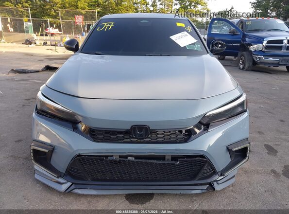 2HGFE2F51PH556819 2023 HONDA CIVIC Gray Вид щитка приладів
