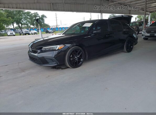 2HGFE2F51PH563267 2023 HONDA CIVIC Black Vista tres cuartos delantera izquierda
