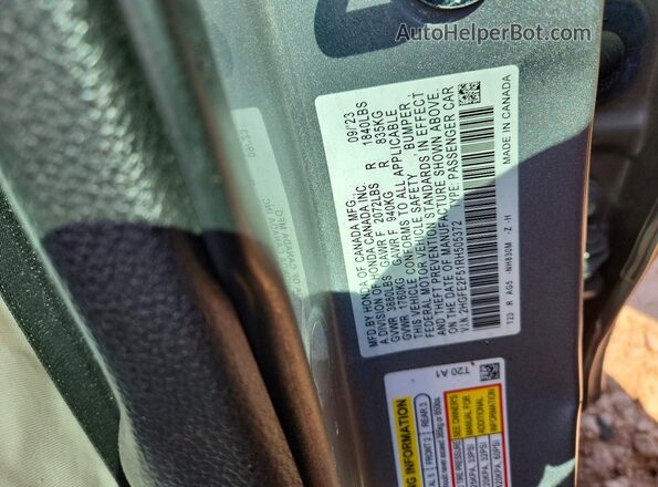 2HGFE2F51RH505372 2024 HONDA CIVIC Silver Widok komory silnika