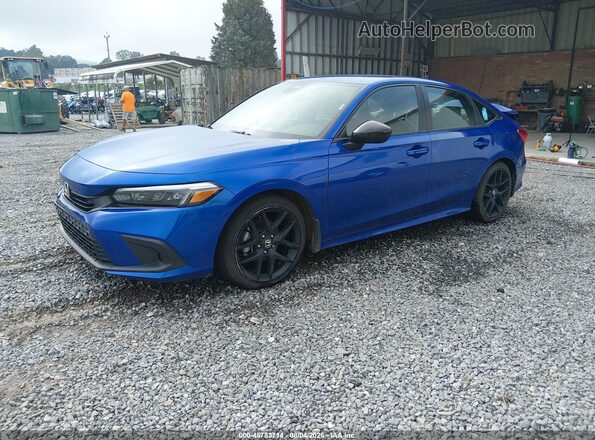 2HGFE2F51RH546651 2024 HONDA CIVIC Blue Передня ліва чверть