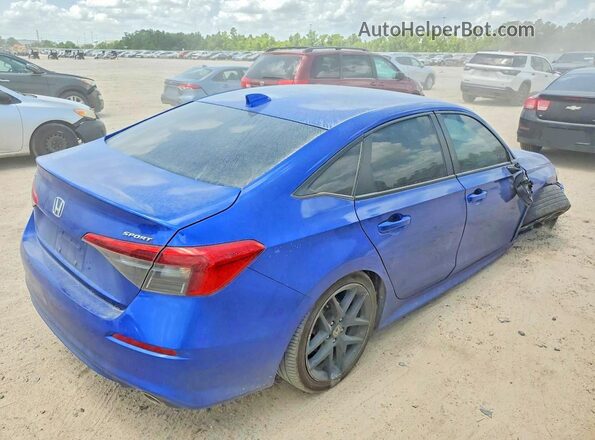 2HGFE2F51RH555981 2024 HONDA CIVIC Blue Rear right