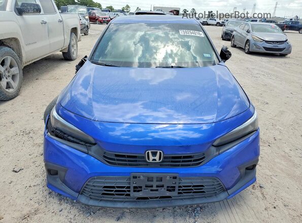 2HGFE2F51RH555981 2024 HONDA CIVIC Blue Front view