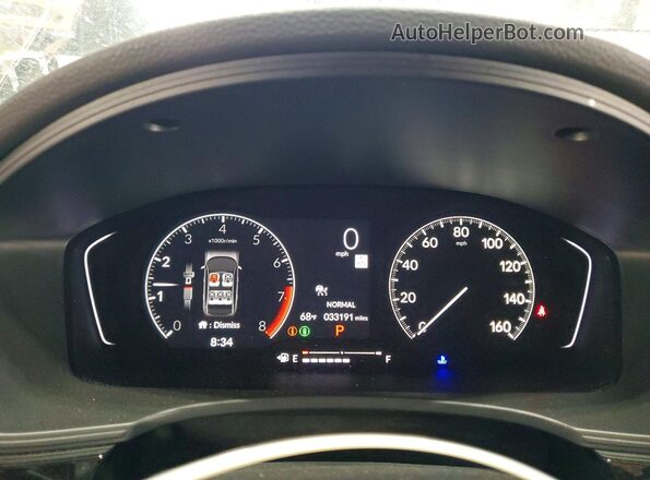 2HGFE2F51RH590732 2024 HONDA CIVIC Black Vista del cuadro de instrumentos