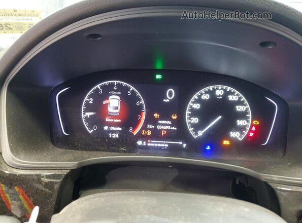 2HGFE2F51SH536546 2025 HONDA CIVIC Black Vista del cuadro de instrumentos
