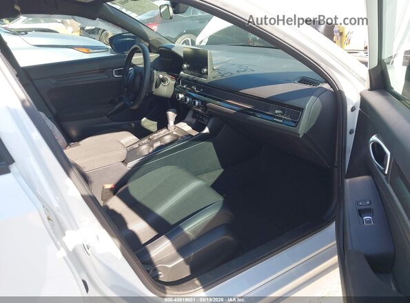 2HGFE2F51SH575377 2025 HONDA CIVIC White წინა სალონის ხედი