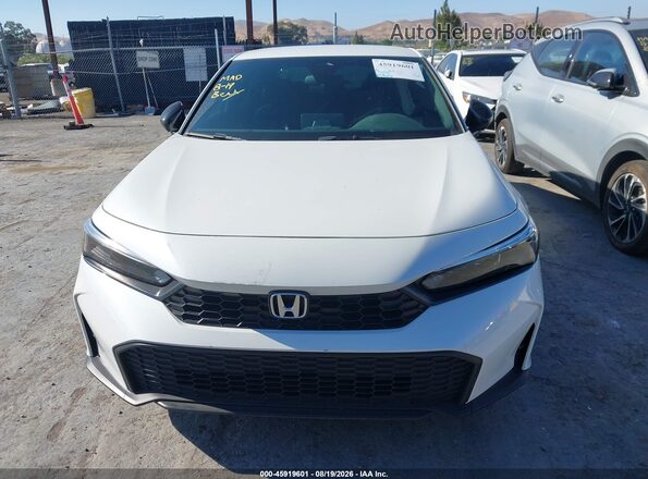 2HGFE2F51SH575377 2025 HONDA CIVIC White უკანა სალონის ხედი