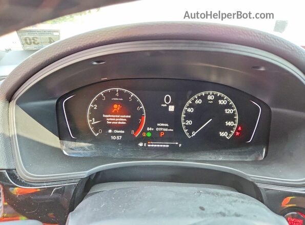 2HGFE2F51SH575847 2025 HONDA CIVIC Красный Вид щитка приборов