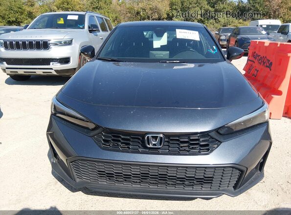 2HGFE2F51SH603596 2025 HONDA CIVIC Gray Դիմացի տեսք
