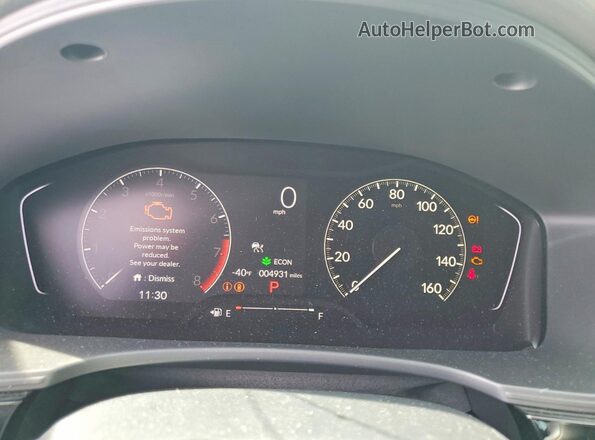 2HGFE2F51TH549220 2026 HONDA CIVIC Белый Вид щитка приборов
