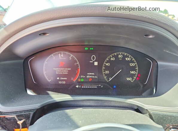 2HGFE2F51TH566874 2026 HONDA CIVIC Gray Instrument cluster view