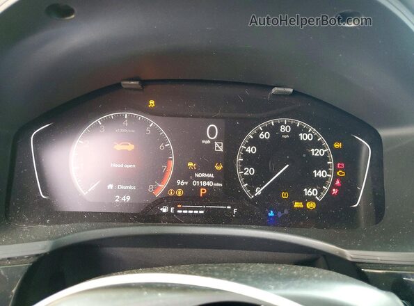 2HGFE2F51TH579186 2026 HONDA CIVIC Black Vista del cuadro de instrumentos