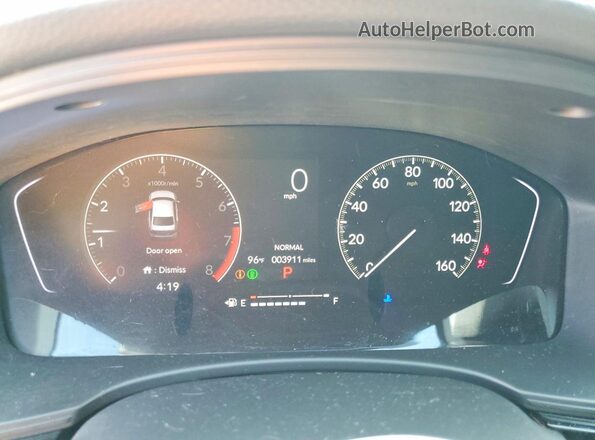 2HGFE2F51TH581617 2026 HONDA CIVIC Gray Widok zestawu wskaźników