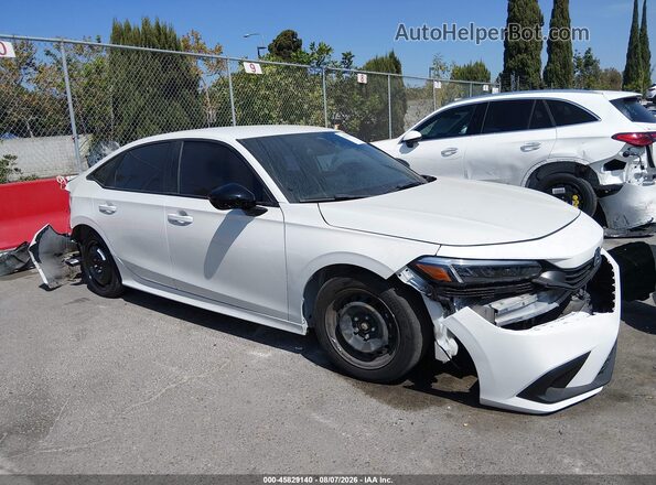 2HGFE2F52NH525835 2022 HONDA CIVIC White უკანა სალონის ხედი