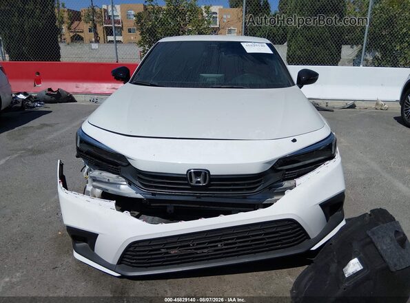 2HGFE2F52NH525835 2022 HONDA CIVIC White ხელსაწყოთა პანელის ხედი