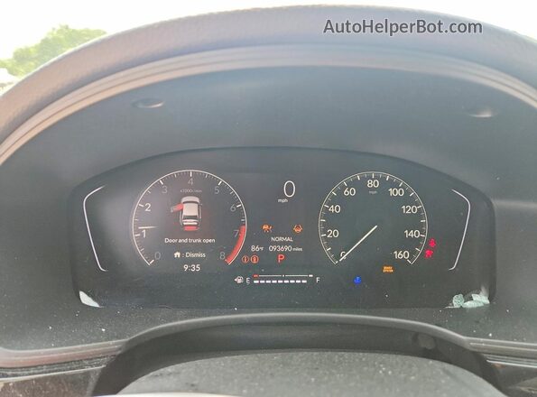 2HGFE2F52NH552615 2022 HONDA CIVIC Gray Vista del cuadro de instrumentos