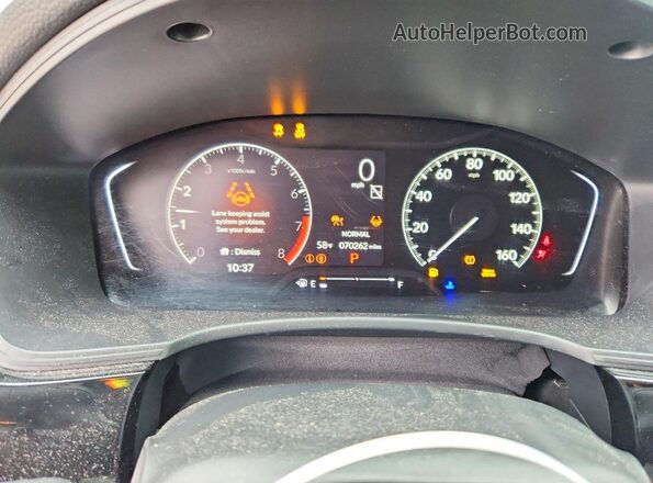 2HGFE2F52NH562898 2022 HONDA CIVIC Black Սարքավորումների վահանակի տեսք