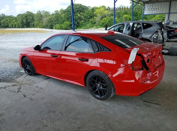 2HGFE2F52NH600906 2022 HONDA CIVIC Red Հետևի ձախ