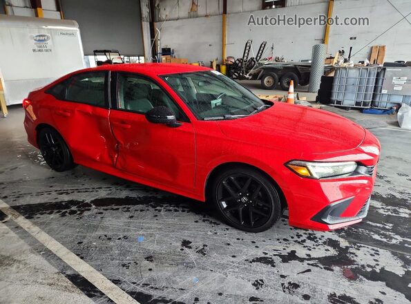 2HGFE2F52PH508519 2023 HONDA CIVIC Red Front right
