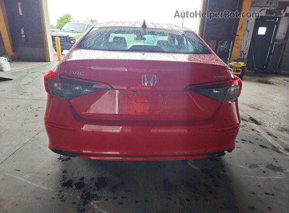 2HGFE2F52PH508519 2023 HONDA CIVIC Red Rear view