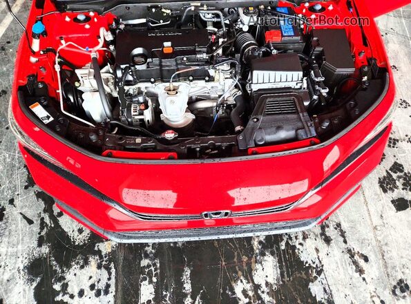 2HGFE2F52PH508519 2023 HONDA CIVIC Red Rear interior view