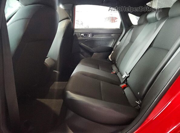 2HGFE2F52PH508519 2023 HONDA CIVIC Red Rear seats view