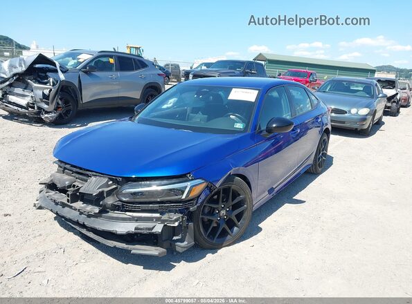2HGFE2F52PH513140 2023 HONDA CIVIC Blue Передня ліва чверть