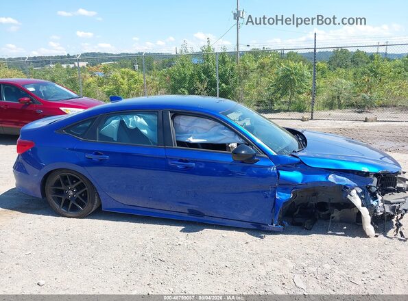 2HGFE2F52PH513140 2023 HONDA CIVIC Blue Вид задньої частини салону