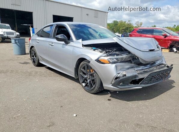 2HGFE2F52PH527894 2023 HONDA CIVIC Серебряный Передняя правая четверть