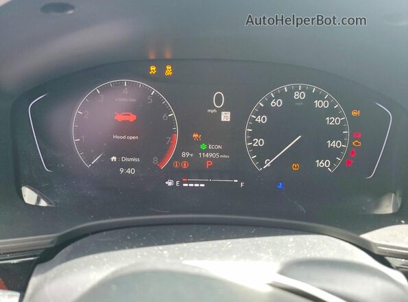 2HGFE2F52PH527894 2023 HONDA CIVIC Серебряный Вид щитка приборов